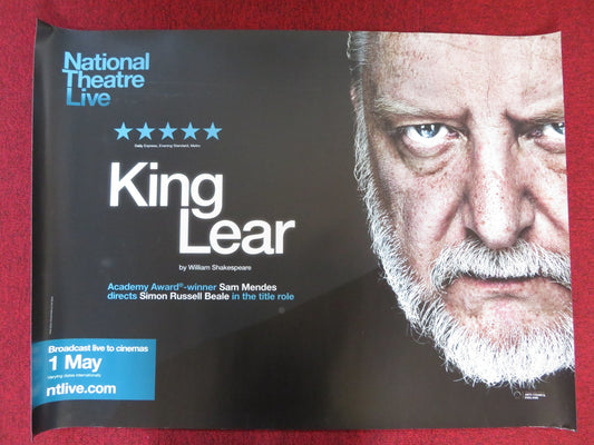 KING LEAR UK QUAD (30"x 40") ROLLED POSTER NATIONAL THEATRE LIVE 2014 Rendezvous Cinema Movie posters