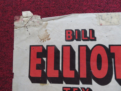 KING OF DODGE CITY FOLDED U.S ONE SHEET POSTER BILL ELLIOTT TEX RITTER 1941 - Rendezvous Cinema