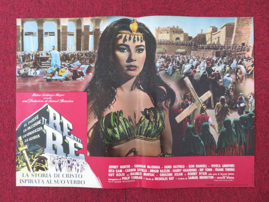 KING OF KINGS - B ITALIAN FOTOBUSTA POSTER JEFFREY HUNTER SIOBHAN MCKENNA 1961 Rendezvous Cinema Movie posters