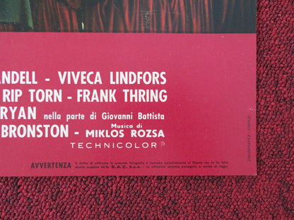 KING OF KINGS - B ITALIAN FOTOBUSTA POSTER JEFFREY HUNTER SIOBHAN MCKENNA 1961 Rendezvous Cinema Movie posters