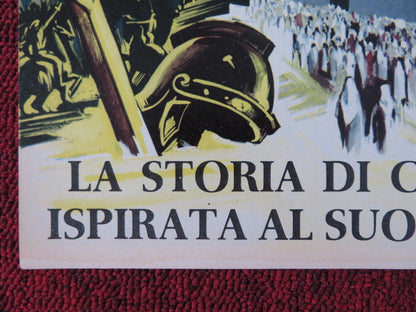 KING OF KINGS - C ITALIAN FOTOBUSTA POSTER JEFFREY HUNTER SIOBHAN MCKENNA 1961 Rendezvous Cinema Movie posters