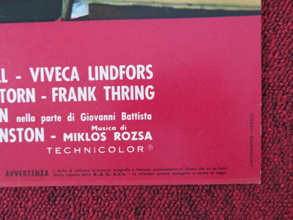 KING OF KINGS - C ITALIAN FOTOBUSTA POSTER JEFFREY HUNTER SIOBHAN MCKENNA 1961 Rendezvous Cinema Movie posters