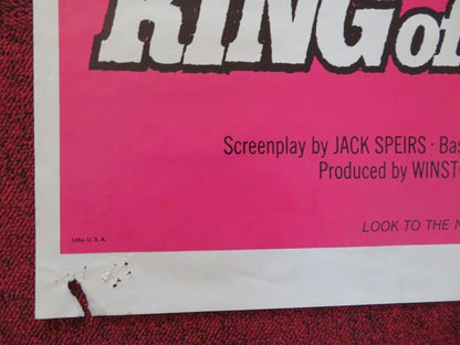 KING OF THE GRIZZLIES FOLDED US ONE SHEET POSTER DISNEY 1970 Movie posters