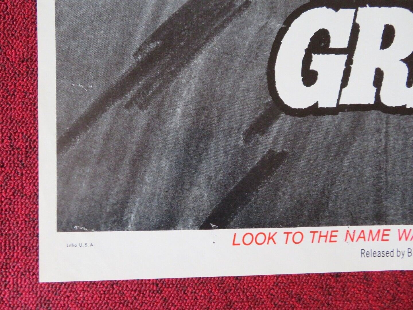 KING OF THE GRIZZLIES TEASER FOLDED US ONE SHEET POSTER DISNEY JOHN YESNO 1970 - Rendezvous Cinema