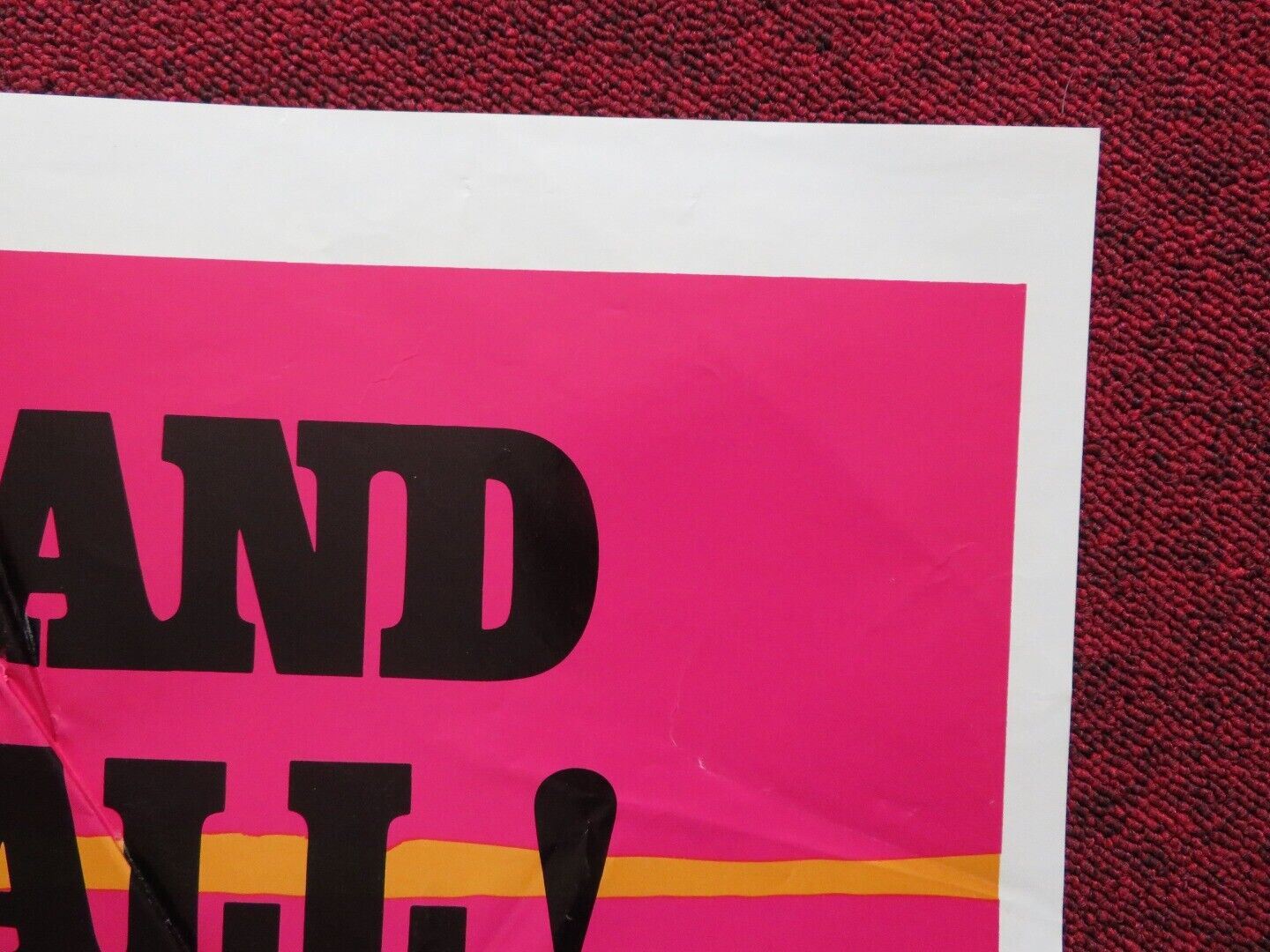 KING OF THE GRIZZLIES USA ONE SHEET FOLDED POSTER DISNEY JOHN YESNO 1970 Movie posters