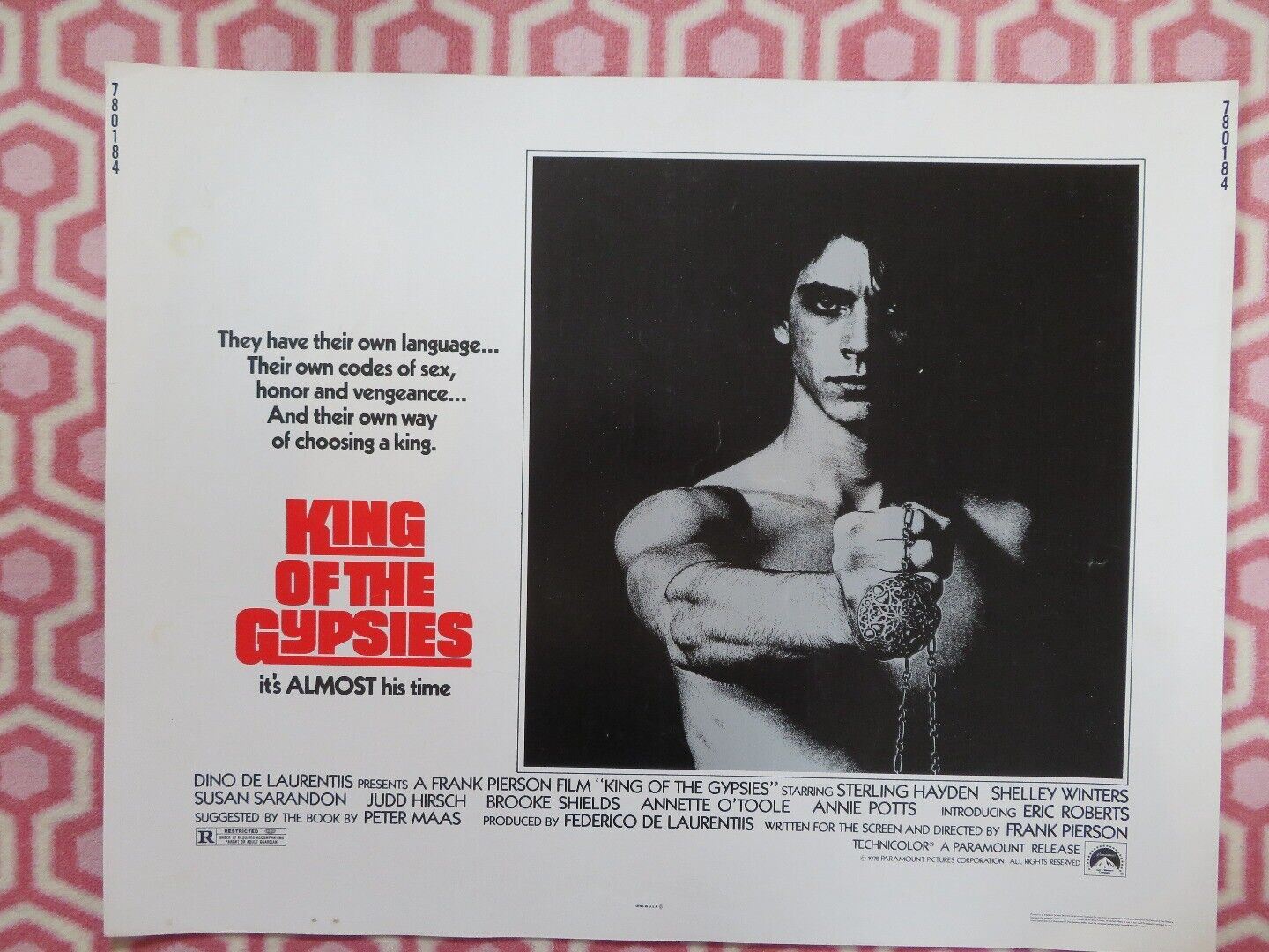 KING OF THE GYPSIES US HALF SHEET (22"x 28") POSTER STERLING HAYDEN 1978 Movie posters
