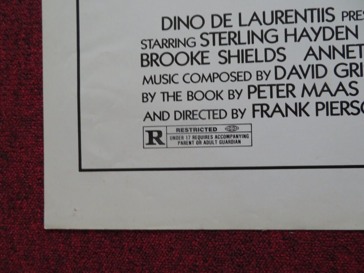 KING OF THE GYPSIES US ONE SHEET POSTER STERLING HAYDEN 1978 Rendezvous Cinema Movie posters