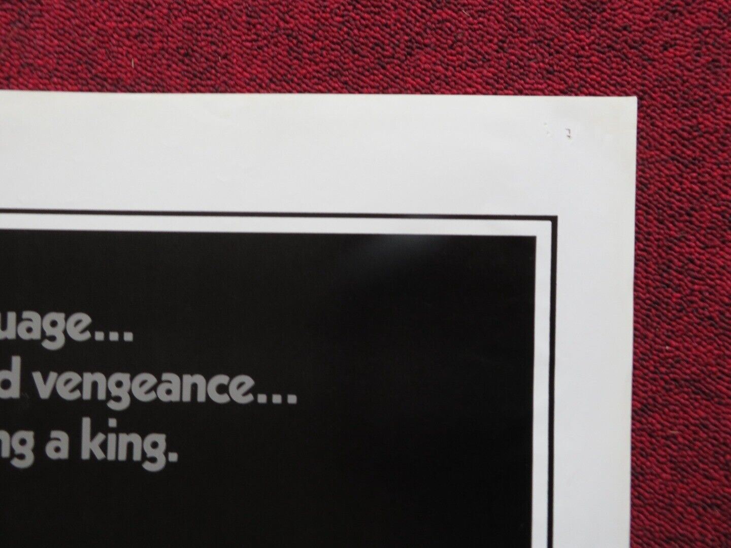 KING OF THE GYPSIES US ONE SHEET POSTER STERLING HAYDEN 1978 Rendezvous Cinema Movie posters