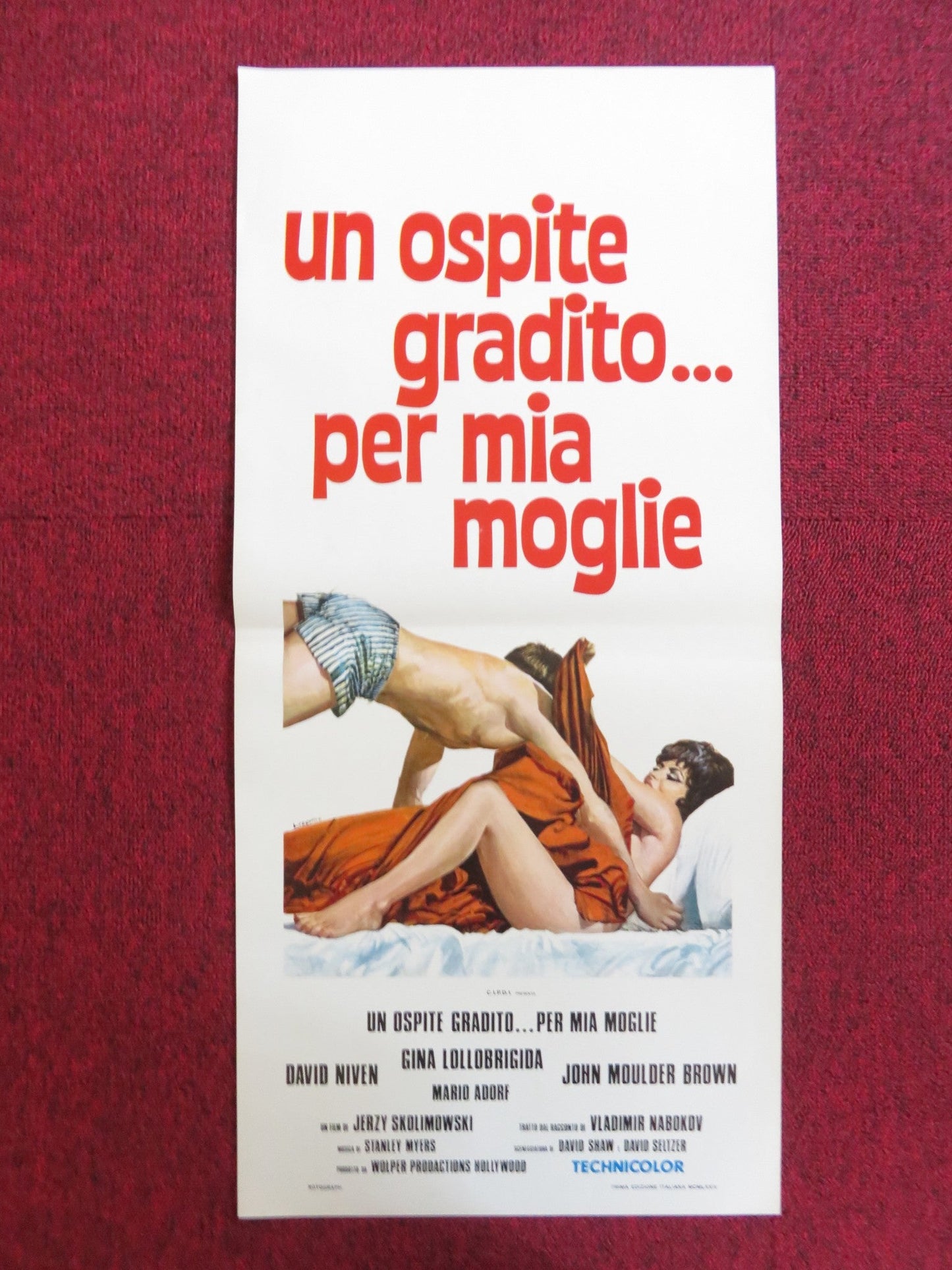 KING, QUEEN, KNAVE ITALIAN LOCANDINA POSTER DAVID NIVEN GINA LOLLOBRIGIDA 1974 Rendezvous Cinema Movie posters