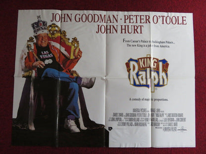 KING RALPH UK QUAD POSTER JOHN GOODMAN PETER O'TOOLE 1991 - Rendezvous Cinema