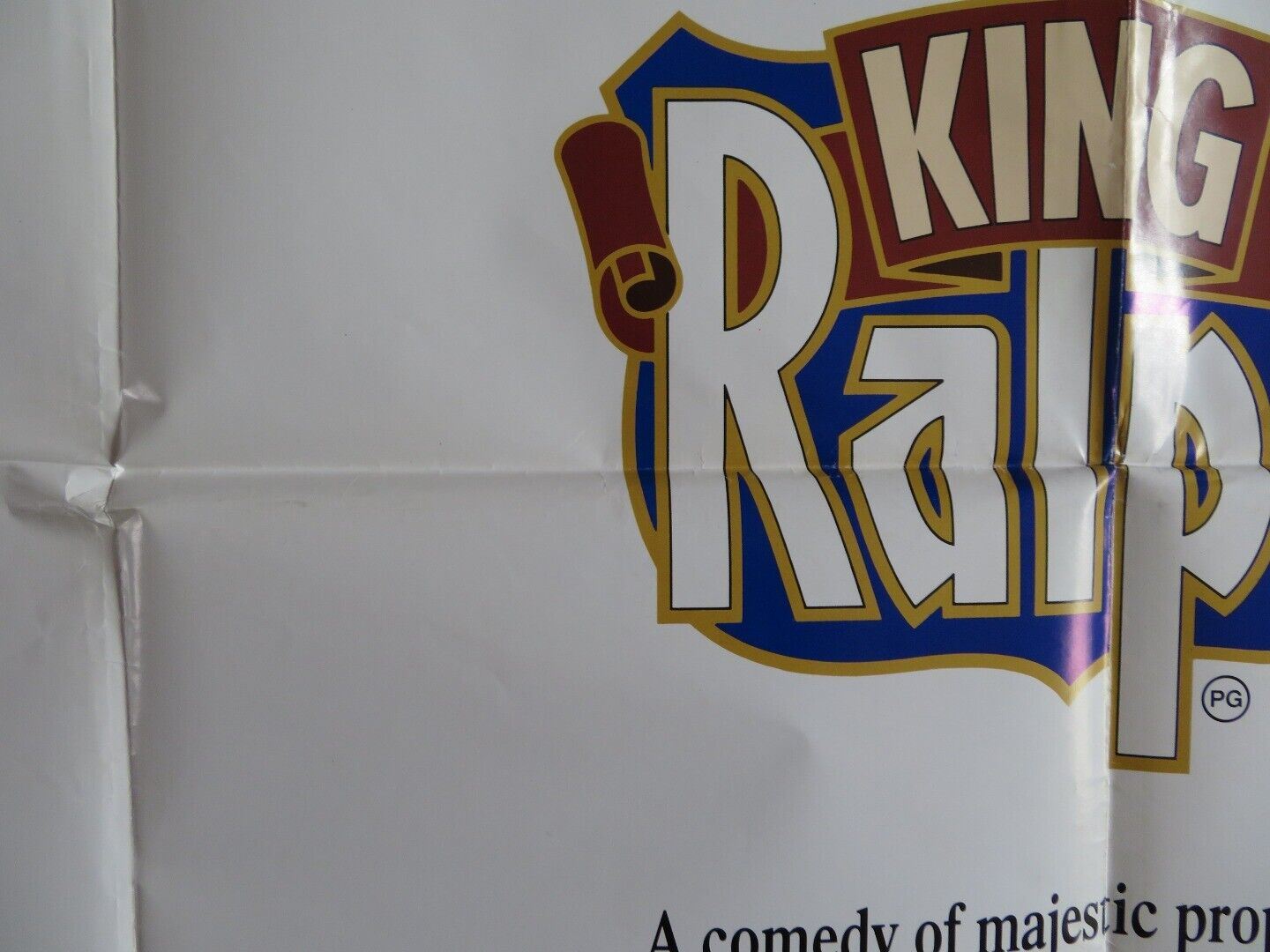 KING RALPH UK QUAD POSTER JOHN GOODMAN PETER O'TOOLE 1991 - Rendezvous Cinema