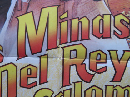 KING SOLOMON'S MINES - CANNON ARGENTINEAN POSTER RICHARD CHAMBERLAIN 1985 Rendezvous Cinema Movie posters