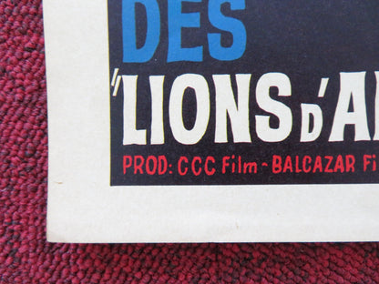 KINGDOM OF THE SILVER LION BELGIUM POSTER LEX BARKER MARIE VERSINI 1965 Rendezvous Cinema Movie posters