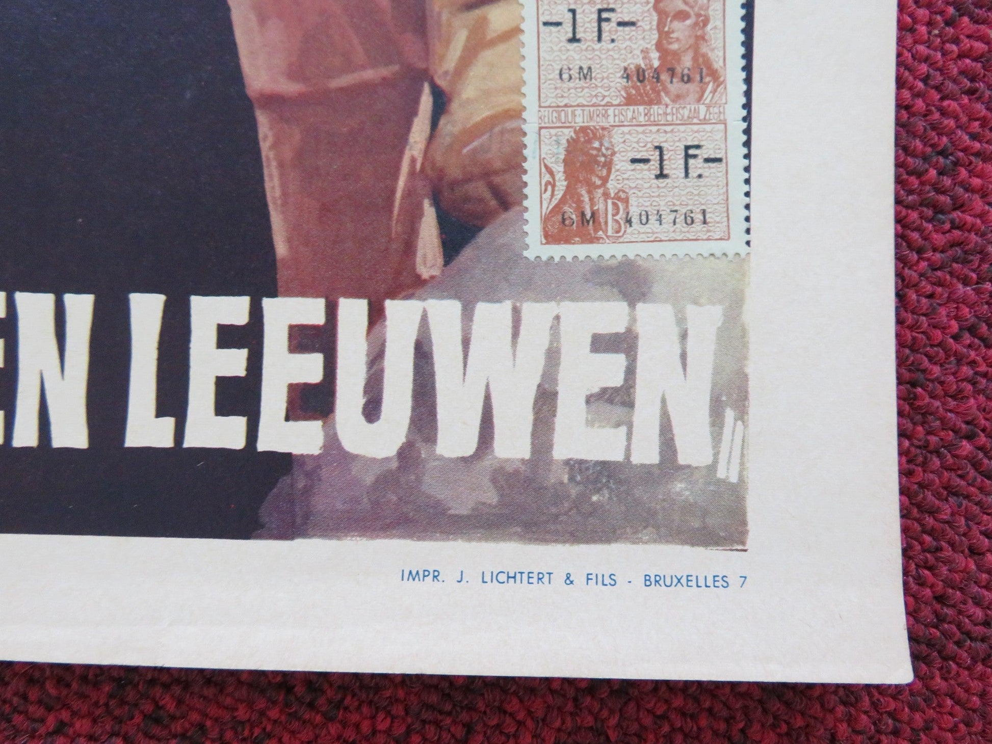 KINGDOM OF THE SILVER LION BELGIUM POSTER LEX BARKER MARIE VERSINI 1965 Rendezvous Cinema Movie posters