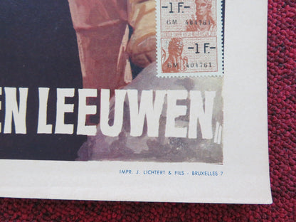 KINGDOM OF THE SILVER LION BELGIUM POSTER LEX BARKER MARIE VERSINI 1965 Rendezvous Cinema Movie posters