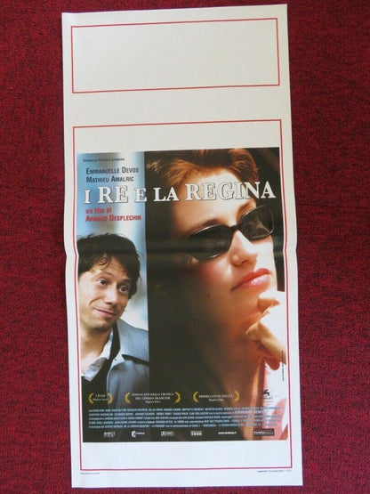 KINGS AND QUEEN ITALIAN LOCANDINA (27.5"x13") POSTER EMMANUELLE DEVOS 2004 - Rendezvous Cinema