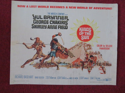 KINGS OF THE SUN US HALF SHEET (22"x 28") POSTER YULE BRYNNER 1963 Movie posters
