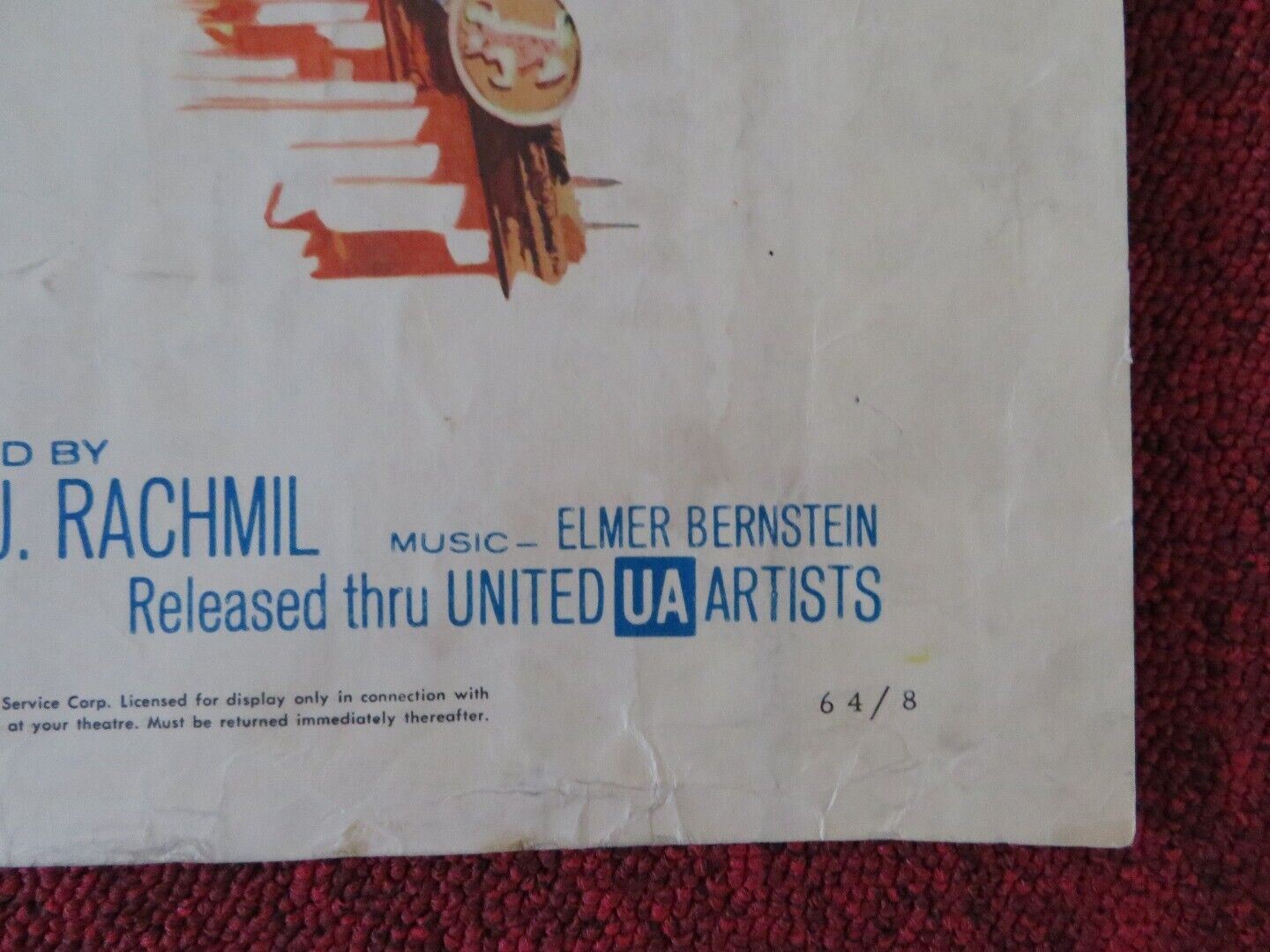 KINGS OF THE SUN US HALF SHEET (22"x 28") POSTER YULE BRYNNER 1963 Movie posters