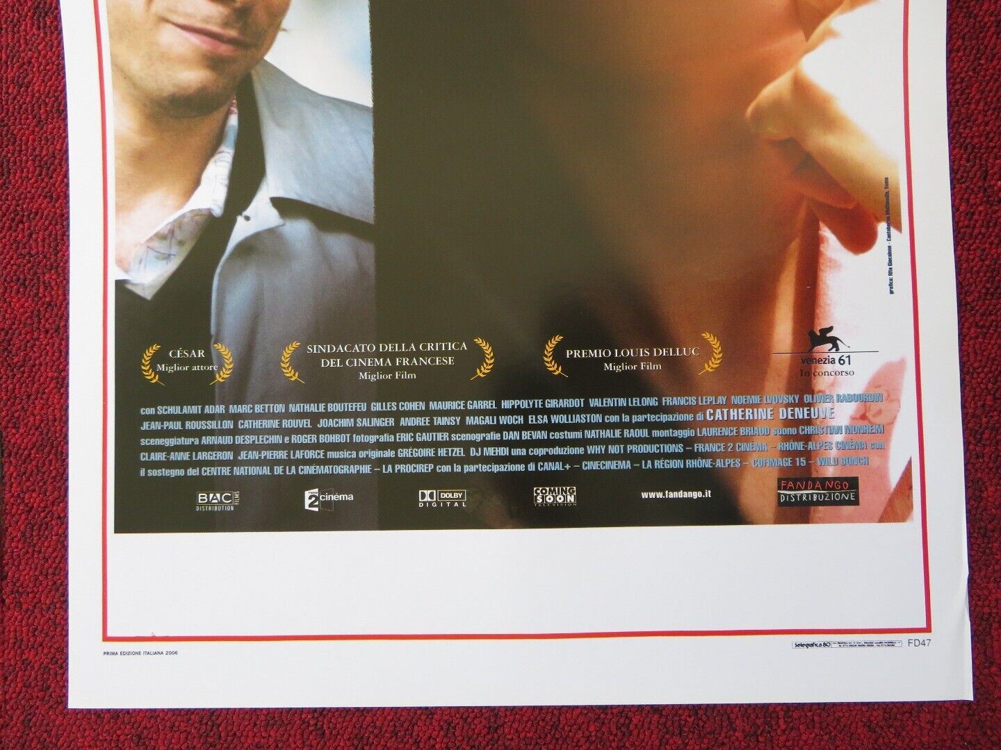 KINGS & QUEEN ITALIAN LOCANDINA (27.5"x13") POSTER EMMANUELLE DEVOS 2006 Movie posters