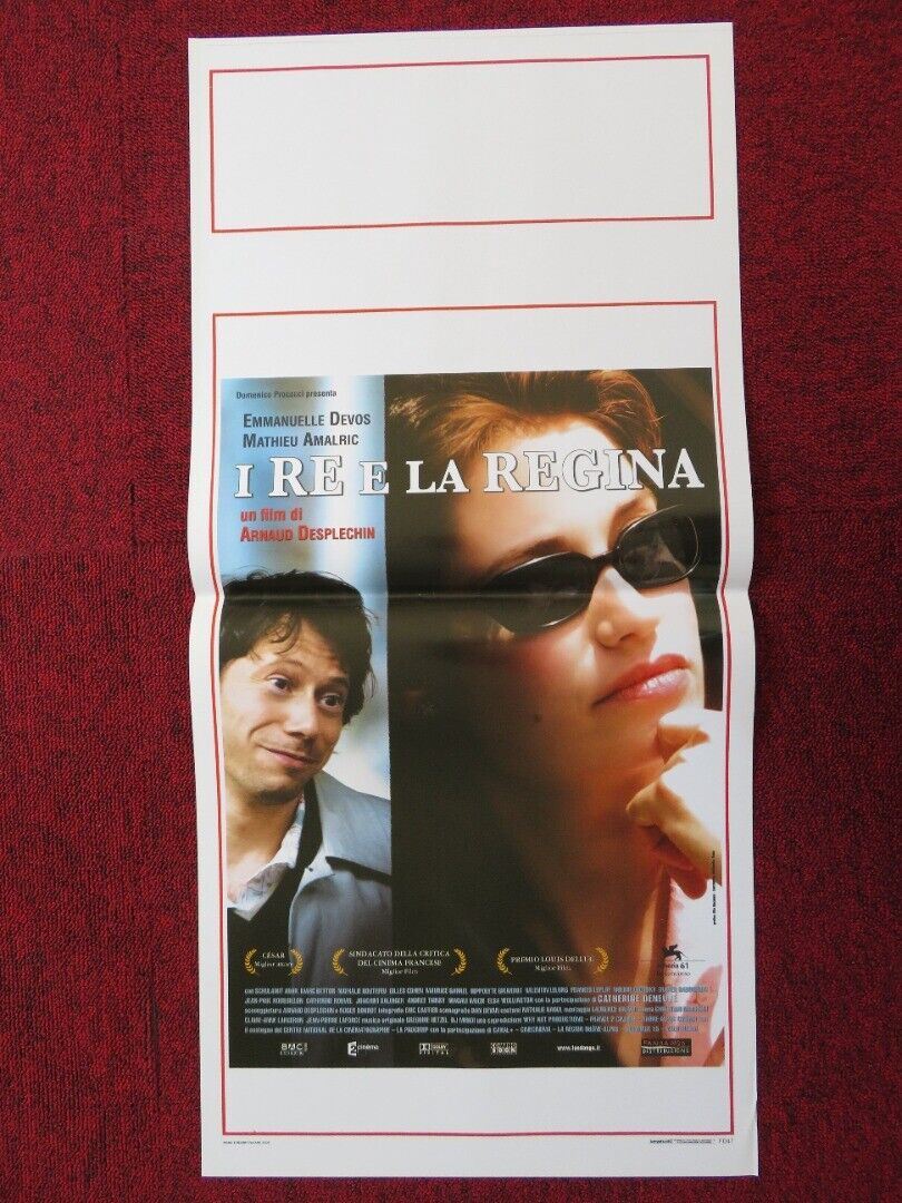 KINGS & QUEEN ITALIAN LOCANDINA (27.5"x13") POSTER EMMANUELLE DEVOS 2006 Movie posters