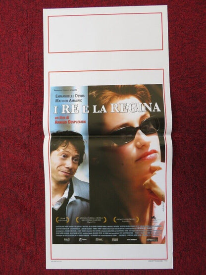 KINGS & QUEEN ITALIAN LOCANDINA (27.5"x13") POSTER EMMANUELLE DEVOS 2006 Movie posters