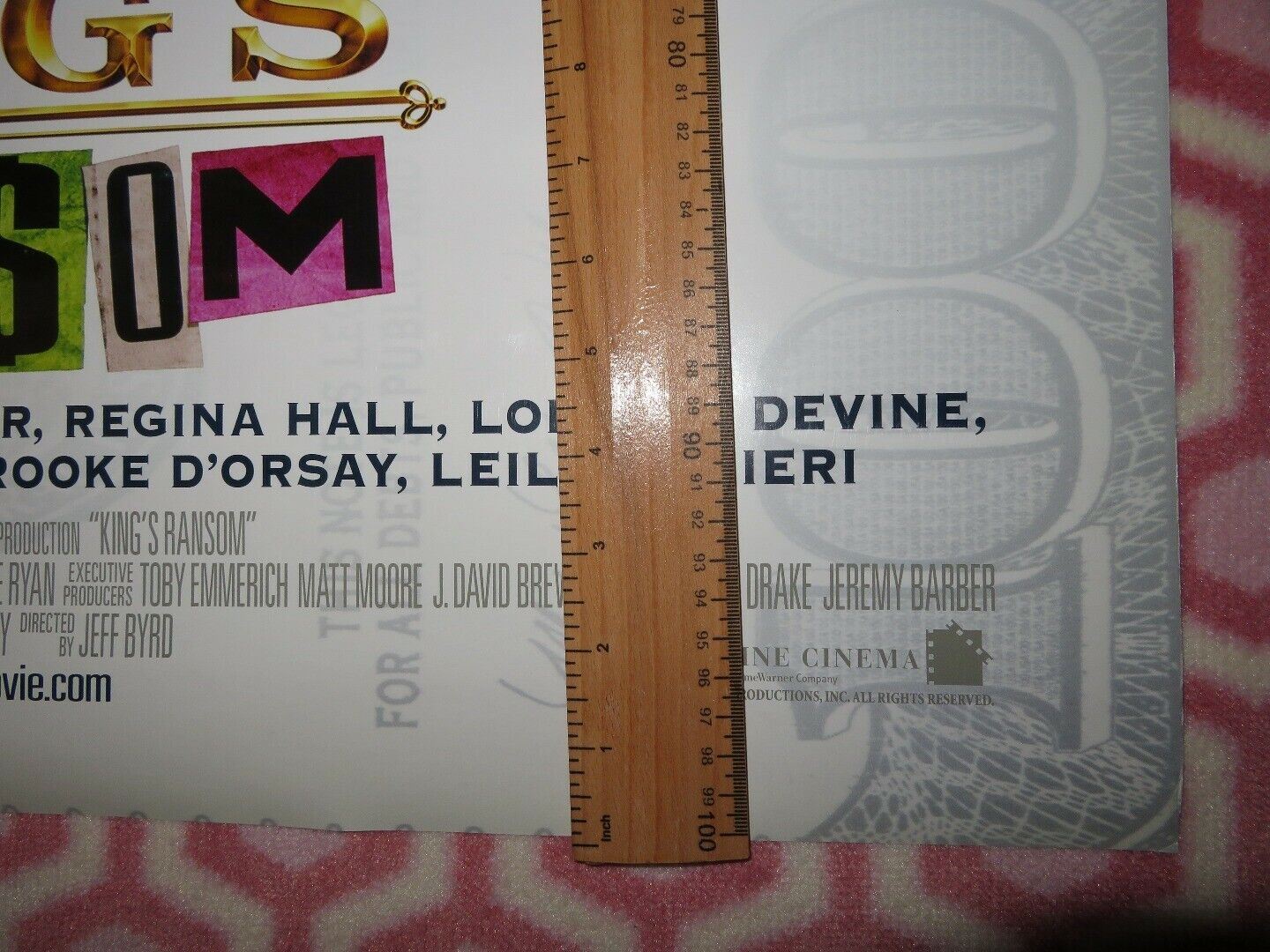 KING'S RANSOM US ROLLED POSTER ANTHONY ANDERSON 2005 Movie posters