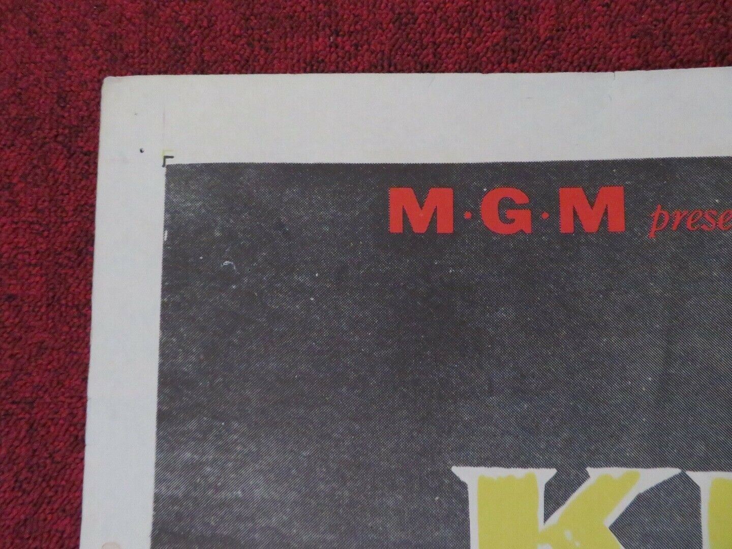 KINGS THIEF FOLDED US ONE SHEET POSTER ANN BLYTH DAVID NIVEN ROGER MOORE 1955 Movie posters