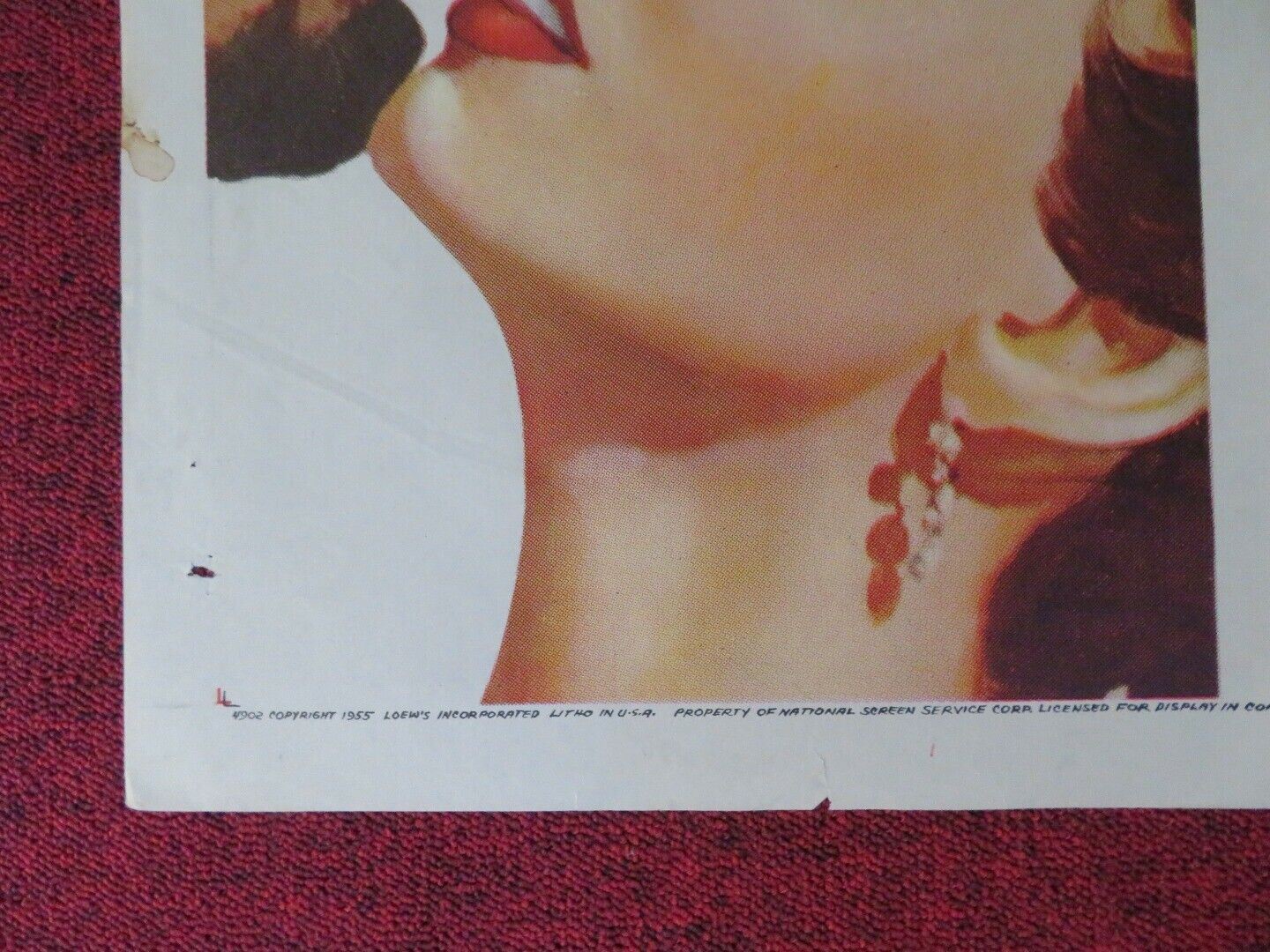 KINGS THIEF FOLDED US ONE SHEET POSTER ANN BLYTH DAVID NIVEN ROGER MOORE 1955 Movie posters