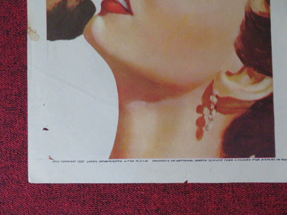 KINGS THIEF FOLDED US ONE SHEET POSTER ANN BLYTH DAVID NIVEN ROGER MOORE 1955 Movie posters