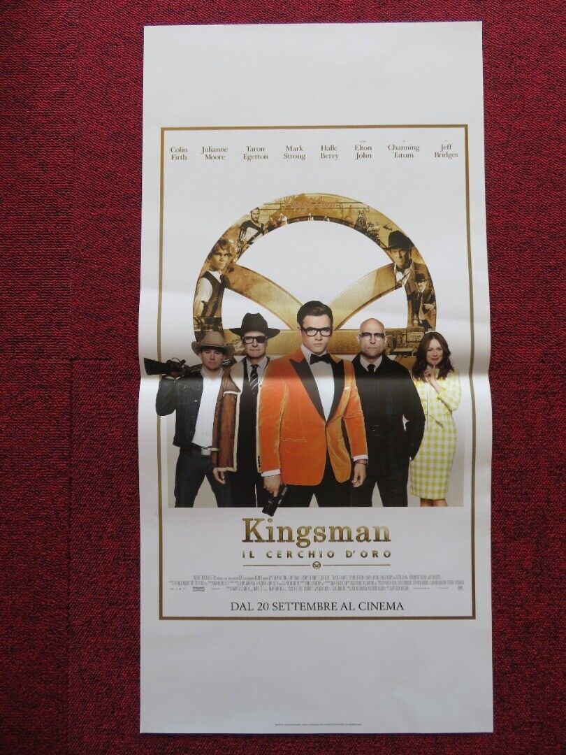 KINGSMAN: THE GOLDEN CIRCLE ITALIAN LOCANDINA (27"x13") POSTER C FIRTH 2017 - Rendezvous Cinema