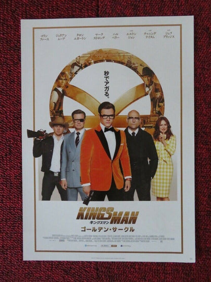 KINGSMAN THE GOLDEN CIRCLE JAPANESE CHIRASHI (B5) POSTER TARON EGERTON 2017 Movie posters