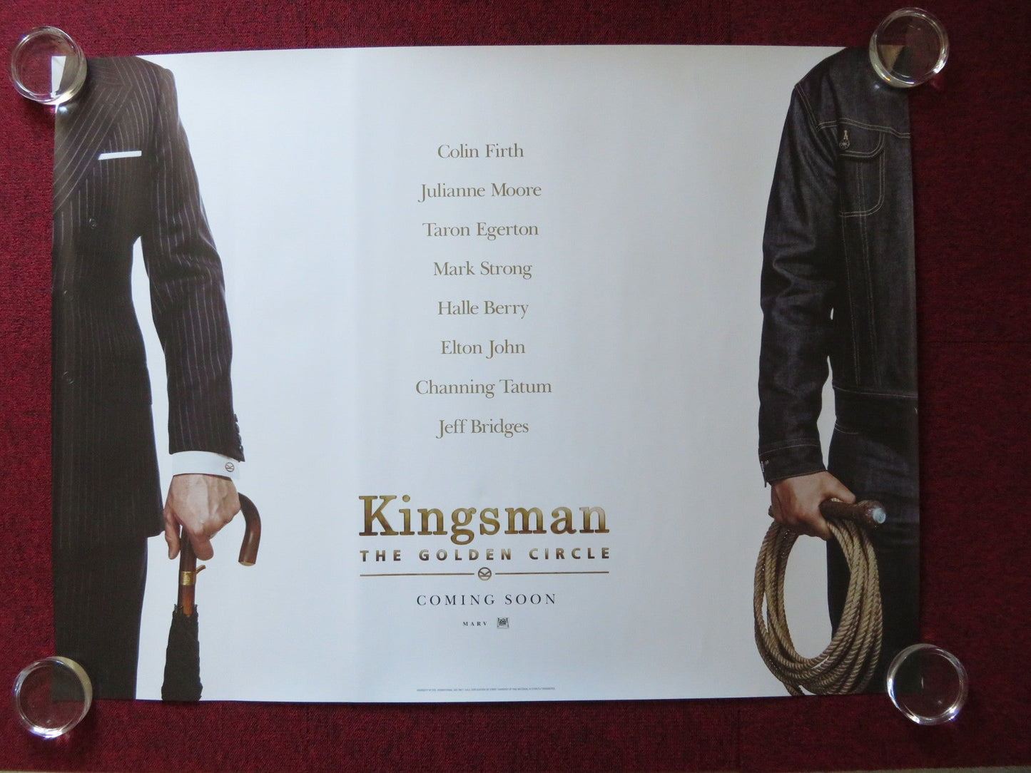 KINGSMAN: THE GOLDEN CIRCLE UK QUAD ROLLED POSTER COLIN FIRTH JULIANNE MOORE '17 Rendezvous Cinema Movie posters