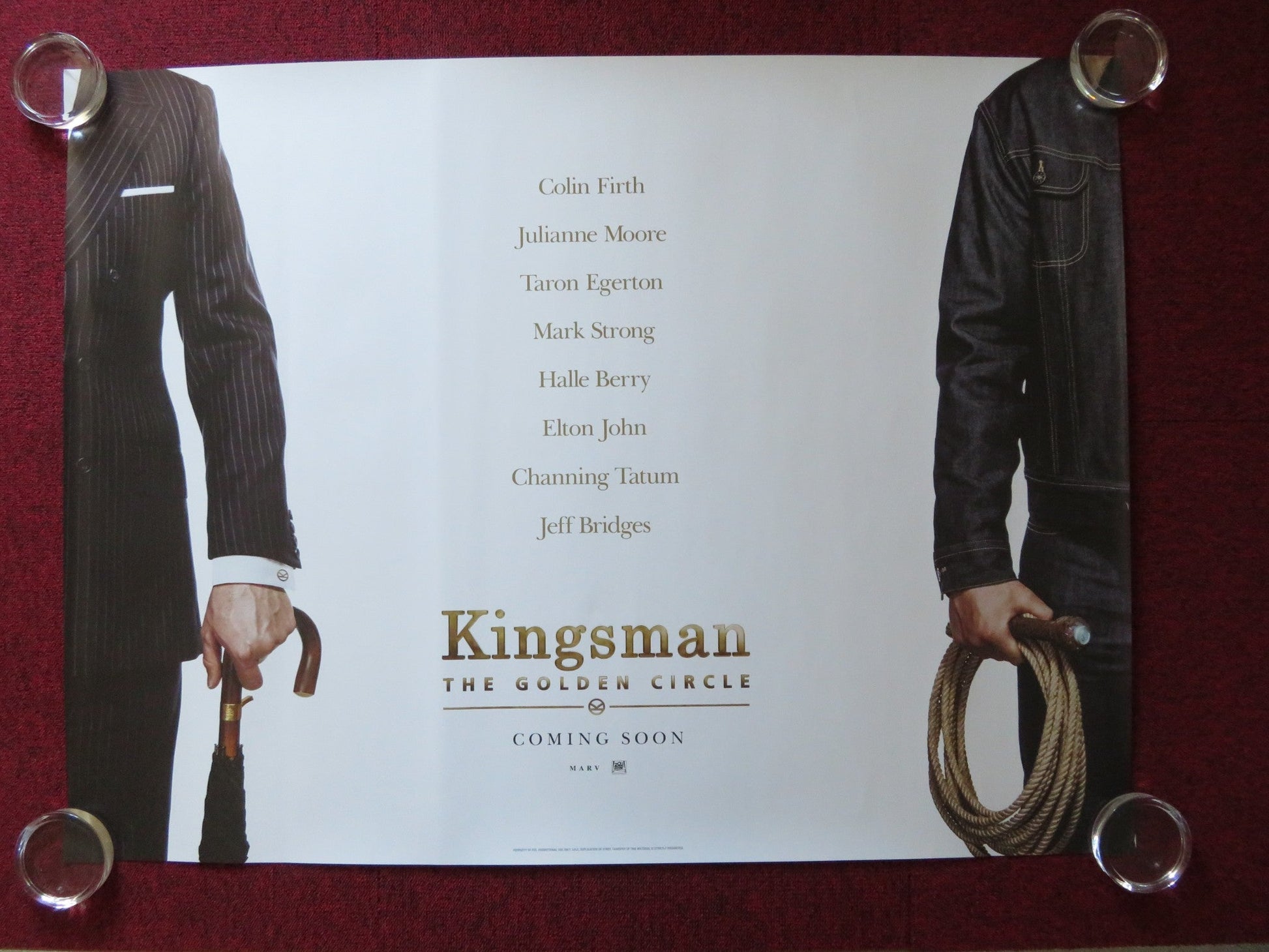 KINGSMAN: THE GOLDEN CIRCLE UK QUAD ROLLED POSTER COLIN FIRTH JULIANNE MOORE '17 Rendezvous Cinema Movie posters
