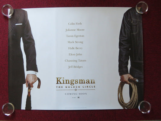 KINGSMAN: THE GOLDEN CIRCLE UK QUAD ROLLED POSTER COLIN FIRTH JULIANNE MOORE '17 Rendezvous Cinema Movie posters