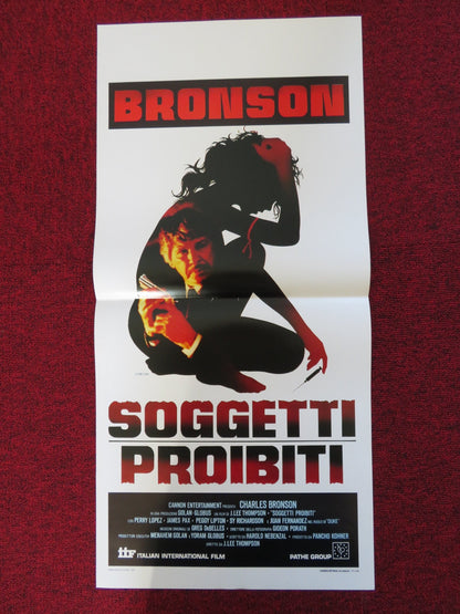 KINJITE: FORBIDDEN SUBJECTS ITALIAN LOCANDINA POSTER CHARLES BRONSON 1990 Rendezvous Cinema Movie posters
