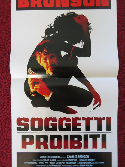 KINJITE: FORBIDDEN SUBJECTS ITALIAN LOCANDINA POSTER CHARLES BRONSON 1990 Rendezvous Cinema Movie posters