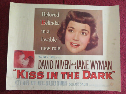 KISS IN THE DARK US HALF SHEET (22"x 28") POSTER DAVID NIVEN JANE WYMAN 1949 Movie posters