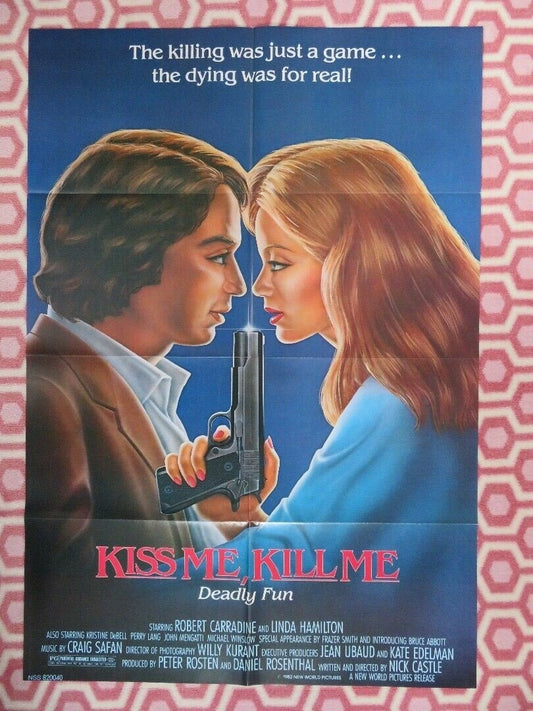 KISS ME, KILL ME / TAG: THE ASSASSINATION GAME US ONE SHEET POSTER 1982 Movie posters