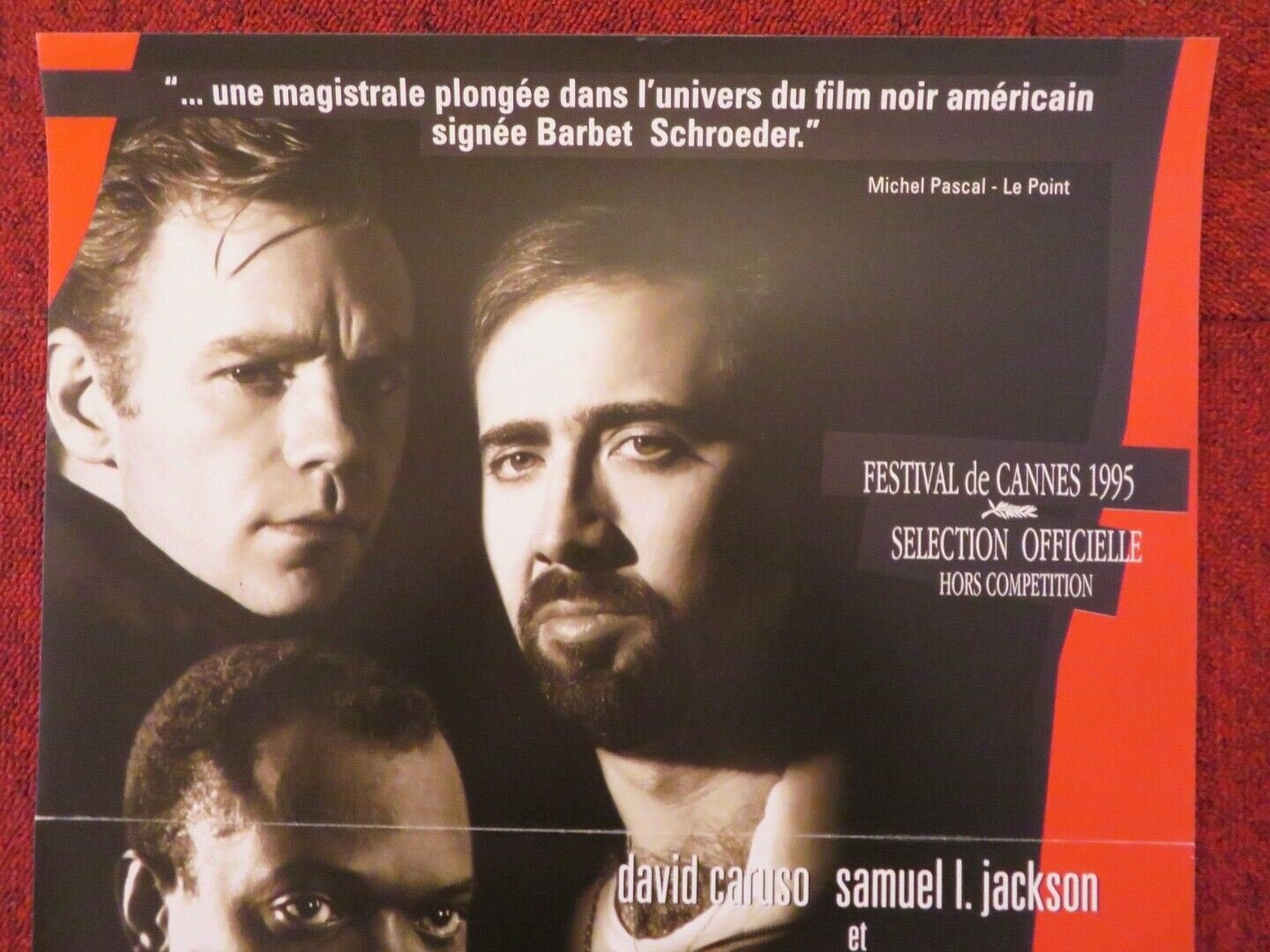 KISS OF DEATH FRENCH (15"x 21") POSTER NICOLAS CAGE SAMUEL L. JACKSON 1995 Movie posters