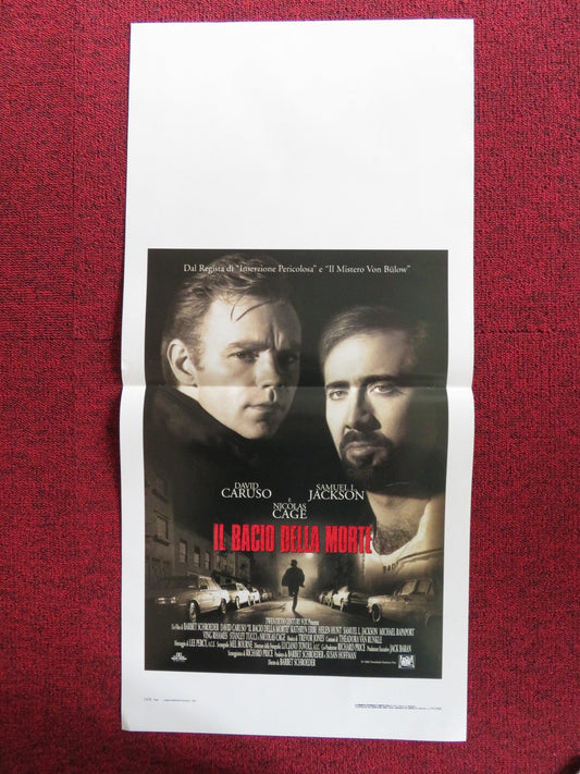 KISS OF DEATH ITALIAN LOCANDINA POSTER NICOLAS CAGE SAMUEL L. JACKSON 1995 Rendezvous Cinema Movie posters