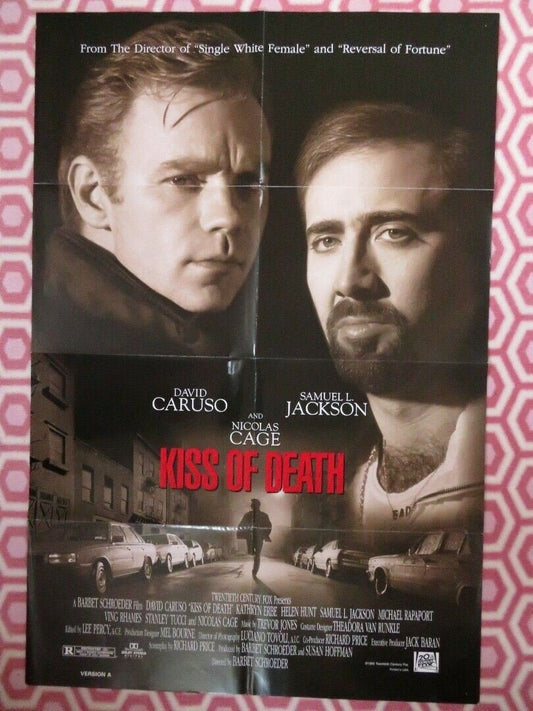 KISS OF DEATH VERSON A US ONE SHEET POSTER NICOLAS CAGE HELEN HUNT '95 Movie posters