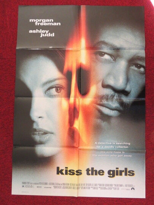 KISS THE GIRLS FOLDED US ONE SHEET POSTER MORGAN FREEMAN ASHLEY JUDD 1997 Movie posters