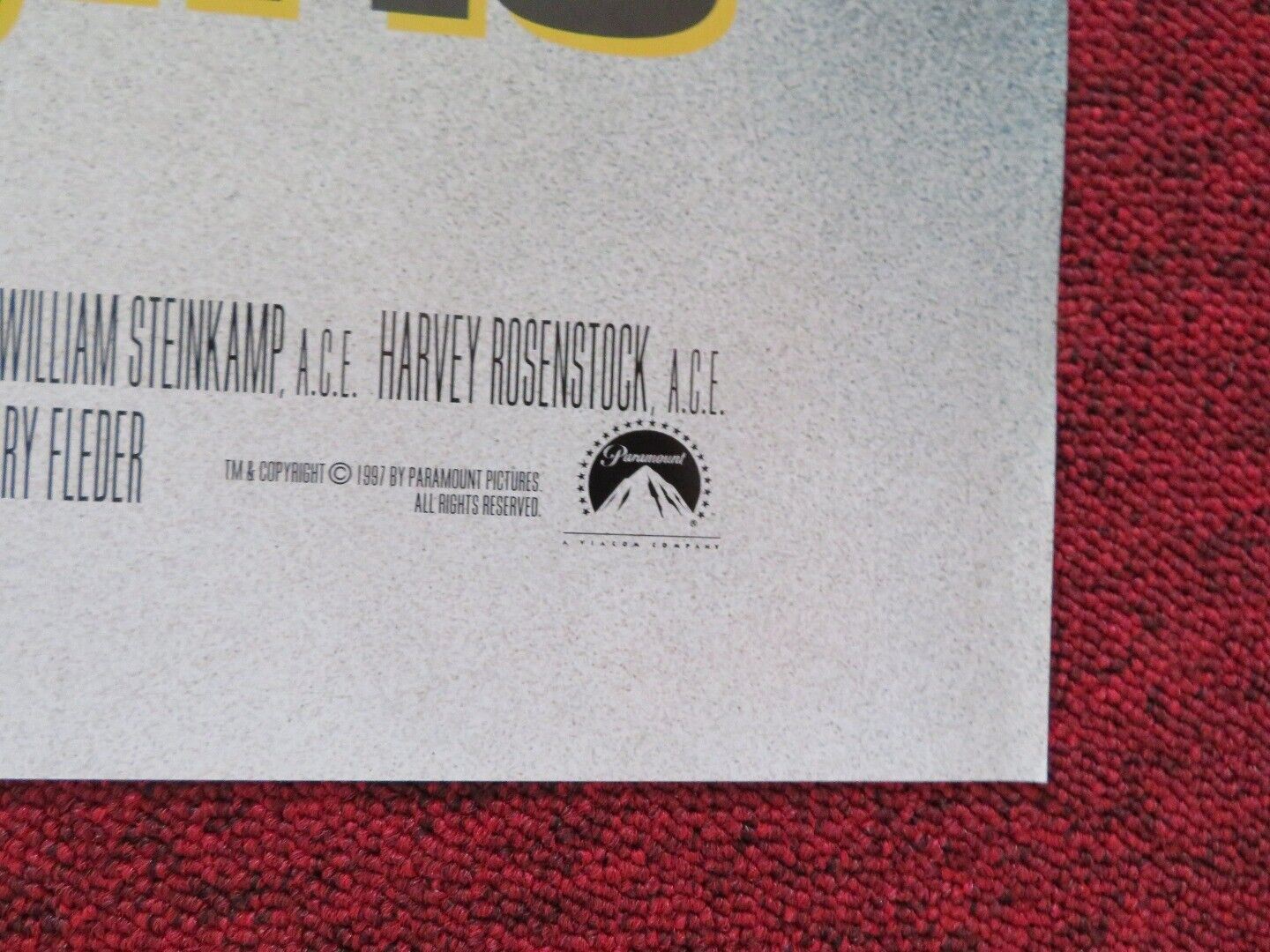 KISS THE GIRLS FOLDED US ONE SHEET POSTER MORGAN FREEMAN ASHLEY JUDD 1997 Movie posters