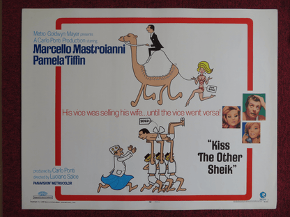 KISS THE OTHER SHEIK US HALF SHEET (22"x 28") POSTER MARCELLO MASTROIANNI 1968 Rendezvous Cinema Movie posters