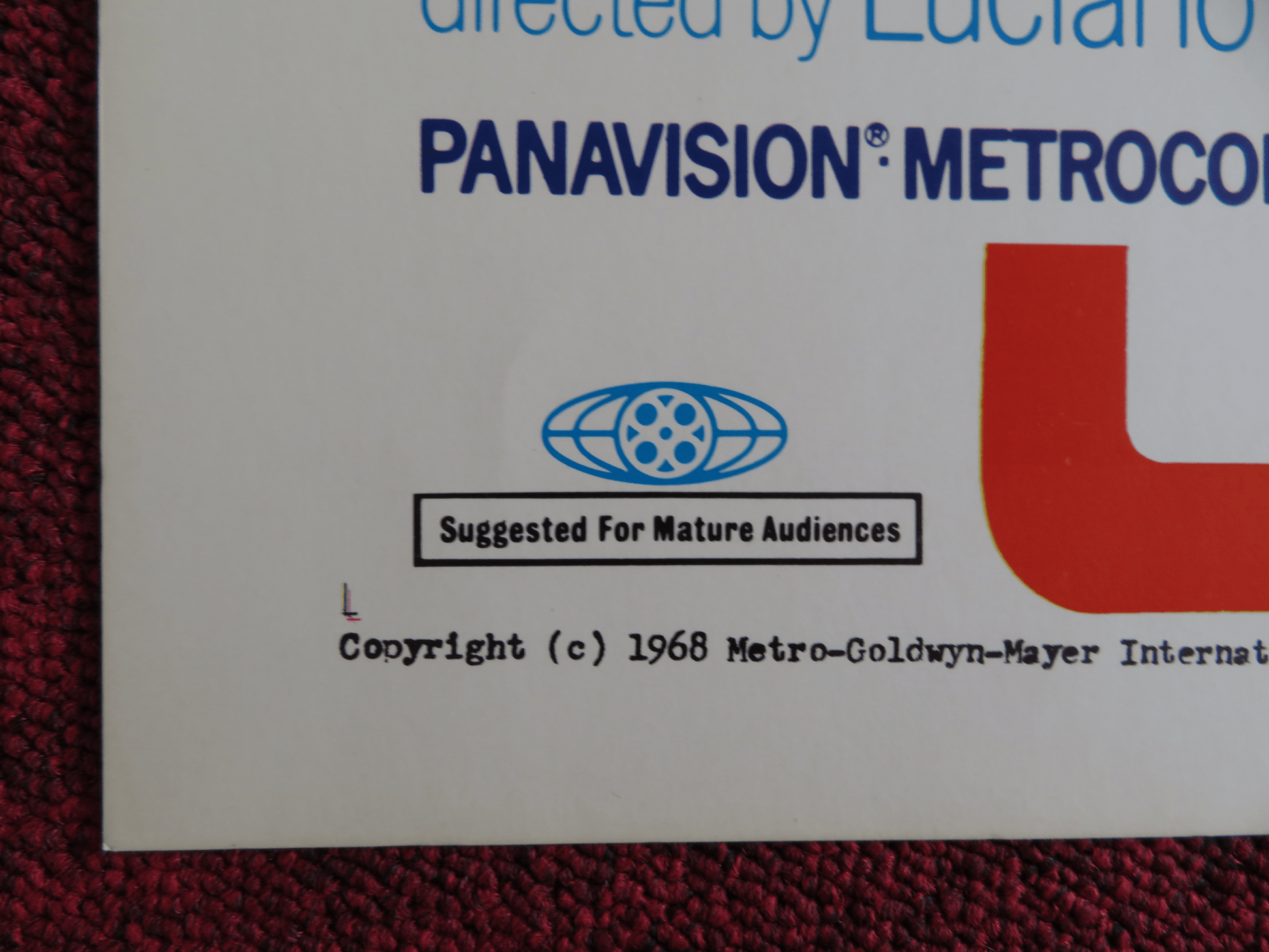 KISS THE OTHER SHEIK US HALF SHEET (22"x 28") POSTER MARCELLO MASTROIANNI 1968 Rendezvous Cinema Movie posters