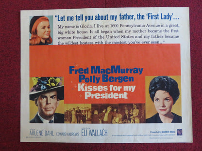 KISSES FOR MY PRESIDENT US HALF SHEET (22"x 28") POSTER FRED MACMURRAY 1964 Rendezvous Cinema Movie posters