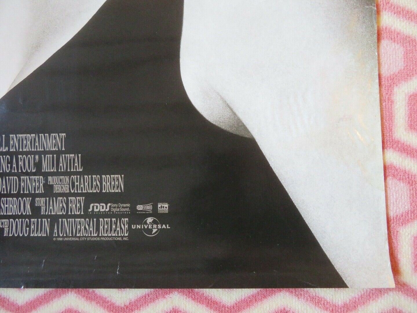 KISSING A FOOL US ONE SHEET ROLLED POSTER DAVID SCHWIMMER JASON LEE Movie posters