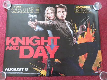 KNIGHT AND DAY UK QUAD ROLLED POSTER TOM CRUISE CAMERON DIAZ 2010 Rendezvous Cinema Movie posters