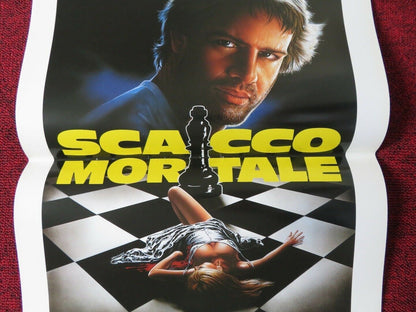 KNIGHT MOVES ITALIAN LOCANDINA (27.5"x13") POSTER CHRISTOPHER LAMBERT 1992 Movie posters