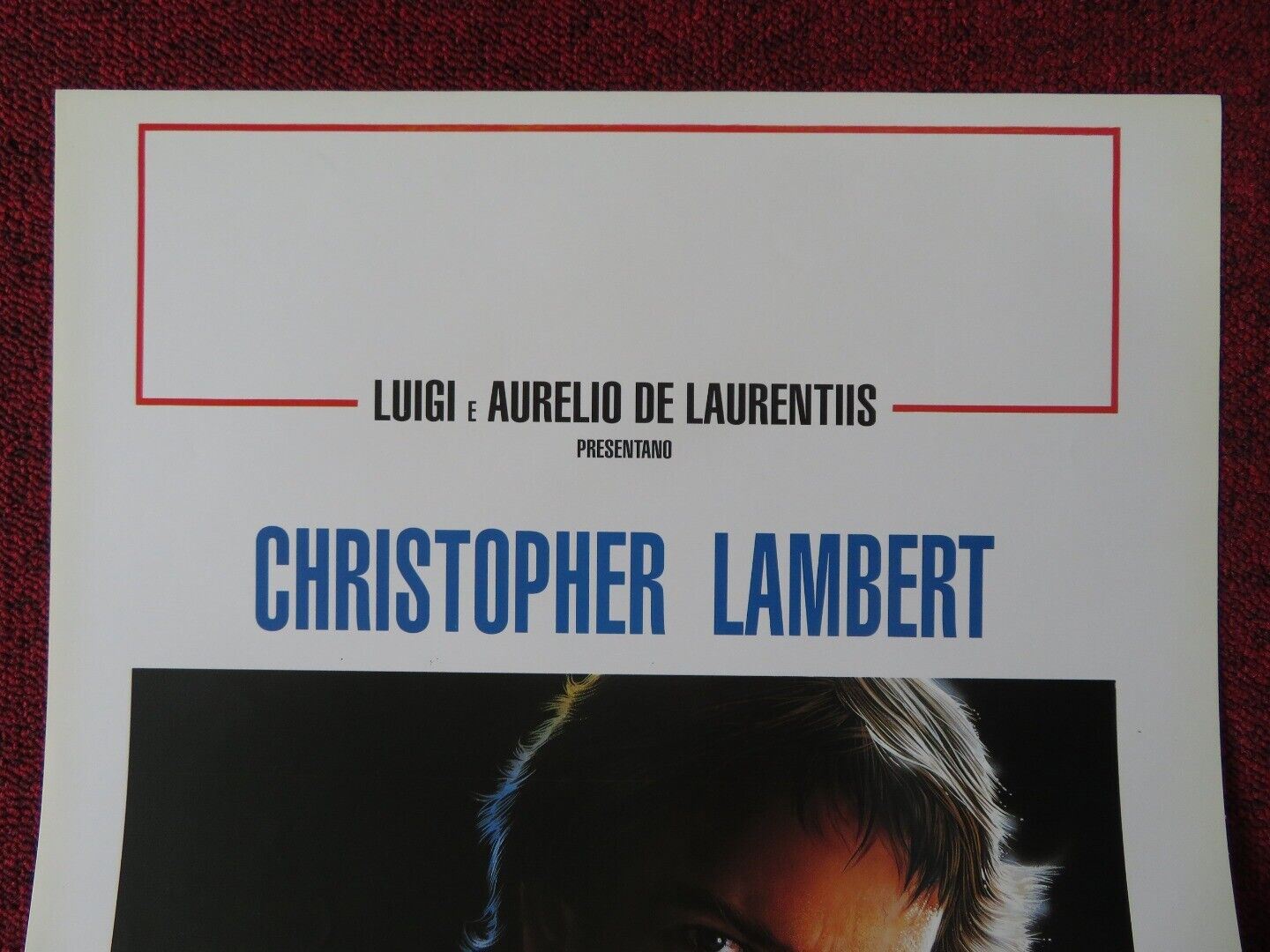 KNIGHT MOVES ITALIAN LOCANDINA (27.5"x13") POSTER CHRISTOPHER LAMBERT 1992 Movie posters